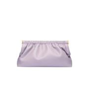 Lilla Vegan Skinn Clutch Veske