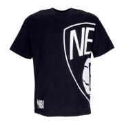 Brooklyn Nets Logo Oversized Tee Svart/Hvit