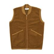 Ull Fleece Glidelås Vest