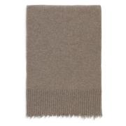 Brun Cashmere Ribbet Kantskjerf