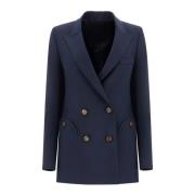 Marine Ull Blazer Elegant Allsidig Stil