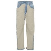 Beige Inside-Out Denim Jeans