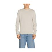 Beige Bomull T-skjorte, Herre Jersey