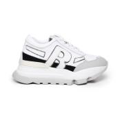 Sporty AKI Sneakers Hvit Svart Gummi