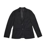 Slim Struktur Blazer i Svart