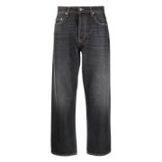 Sort Wide Leg Vasket Jeans