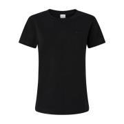 Sort Crew Neck T-skjorter og Polos