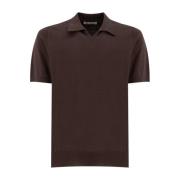 Bomull Strikket Polo Skjorte Slim Fit