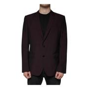 Burgunder Slim Fit Kjole Blazer