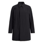 Navy Car Coat Vanntett Klassisk Jakke