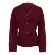 Bordeaux Fitted Cardigan - Karmaic