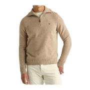 Beige Morris Stockholm Kieran Half Zip Genser Half-Zip