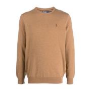 Beige Crewneck Sweater Herremote