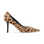 Leopard Print Hæl Pumps