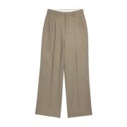 Taupe Straight Fit Bukser