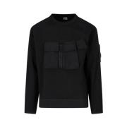 Svart Heavy Jersey Blandet Sweatshirt