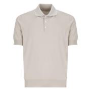 Beige Poloskjorte for Menn