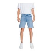 Klassisk Passform Denim Shorts