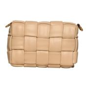 Puffy Beige Brick Bag Crossbody