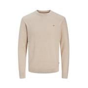 Bomull Strikket Crew Neck Genser