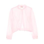 Flamingo Pink Åpen Front Outerwear