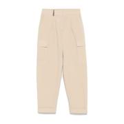 Beige Cargo Bukser Stilig