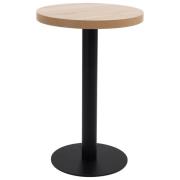 vidaXL Bistrobord lysebrun 50 cm MDF