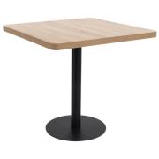 vidaXL Bistrobord lysebrun 80x80 cm MDF