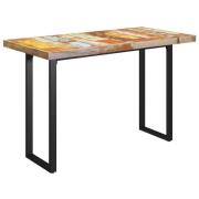 vidaXL Spisebord med O-formede bein 140x70x77 cm gjenvunnet heltre