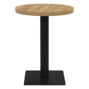 vidaXL Bistrobord eikefarge 60 cm MDF og stål