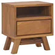 vidaXL Nattbord 40x30x45 cm heltre teak