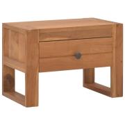 vidaXL Nattbord 50x30x35 cm heltre teak