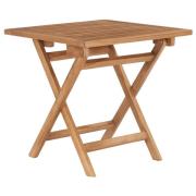 vidaXL Sammenleggbart hagebord 45x45x45 cm heltre teak