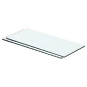 vidaXL Hyllepaneler 2 stk klart glass 40x12 cm