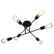 vidaXL Taklampe svart E27