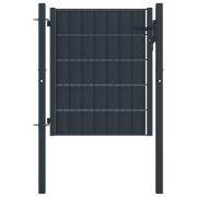 vidaXL Hageport PVC og stål 100x101 cm antrasitt