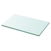 vidaXL Hyllepanel klart glass 30x15 cm