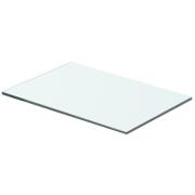 vidaXL Hyllepanel klart glass 40x20 cm