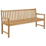 vidaXL Hagebenk 175 cm heltre teak