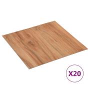 vidaXL Selvklebende gulvplanker 20 stk PVC 1,86 m² naturell