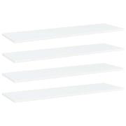 vidaXL Hylleplater 4 stk hvit 100x30x1,5 cm sponplate