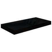 vidaXL Flytende vegghylle høyglans svart 50x23x3,8 cm MDF