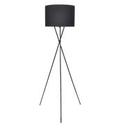 vidaXL Gulvlampe med stativ svart 139 cm