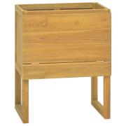 vidaXL Baderomsskap 60x45x75 cm heltre teak