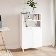 vidaXL Highboard hvit 60x36x110 cm konstruert tre