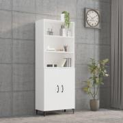 vidaXL Highboard hvit konstruert tre