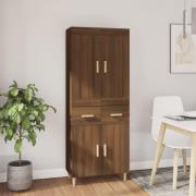 vidaXL Highboard brun eik konstruert tre