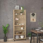 vidaXL Highboard sonoma eik konstruert tre