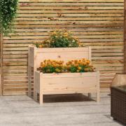 vidaXL Plantekasse 84,5x84x75 cm heltre furu