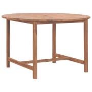 vidaXL Hagebord 120x76 cm heltre teak